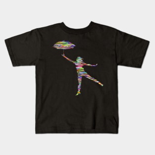 girl with umbrella Kids T-Shirt